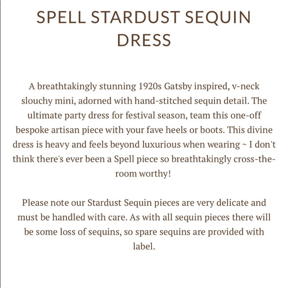 Spell & Gypsy stardust sequin dress htf rare - Picture 7 of 8